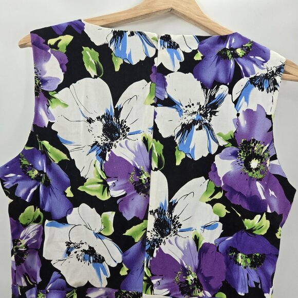Buenos Ninos B&N Purple Floral Midi Dress Size XL - Picture 5 of 11